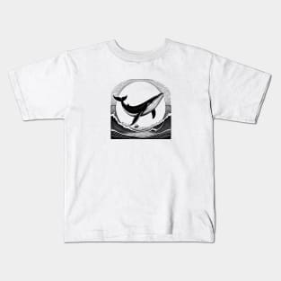 Humpback Whale in the Ocean Kids T-Shirt